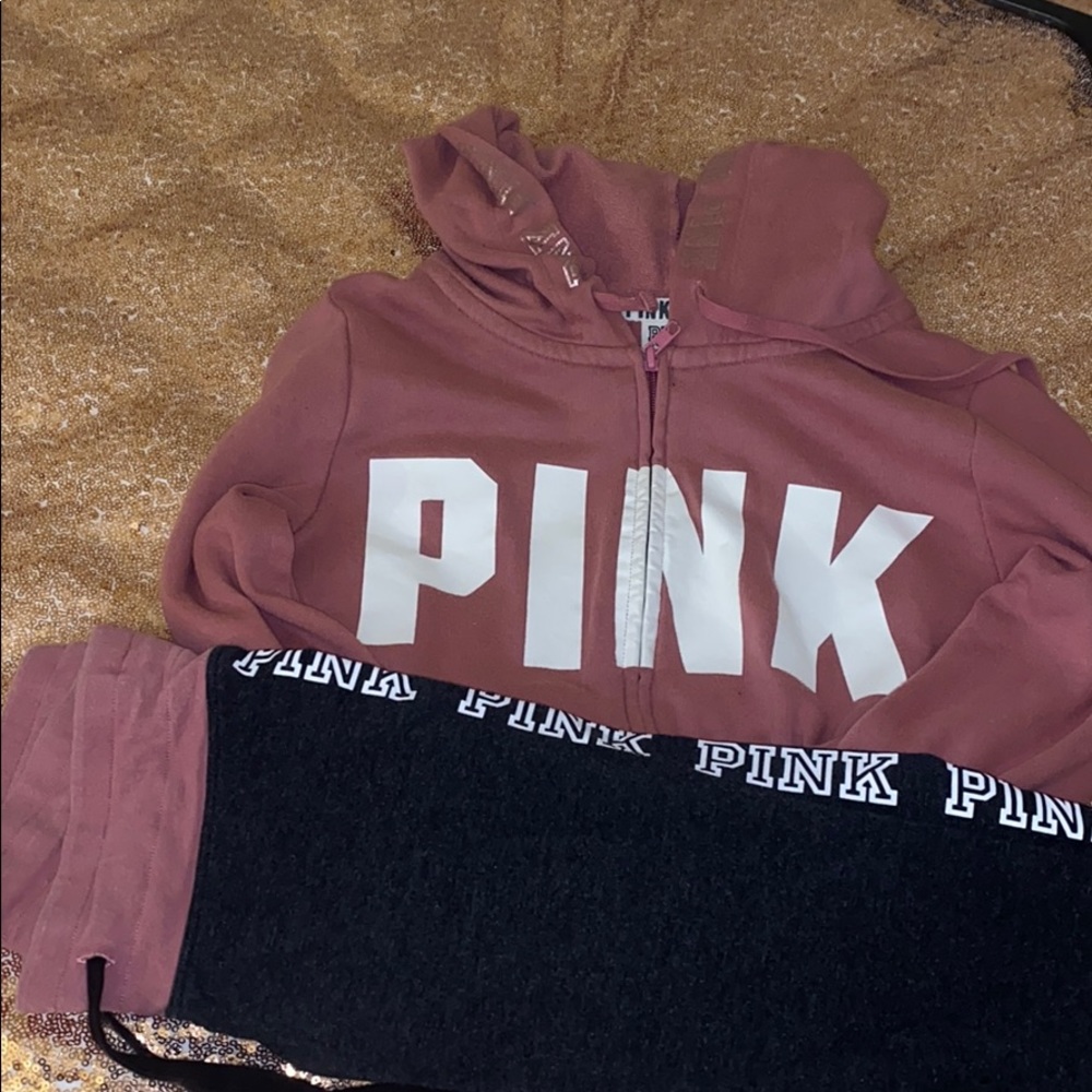 VS Pink Jogger Set